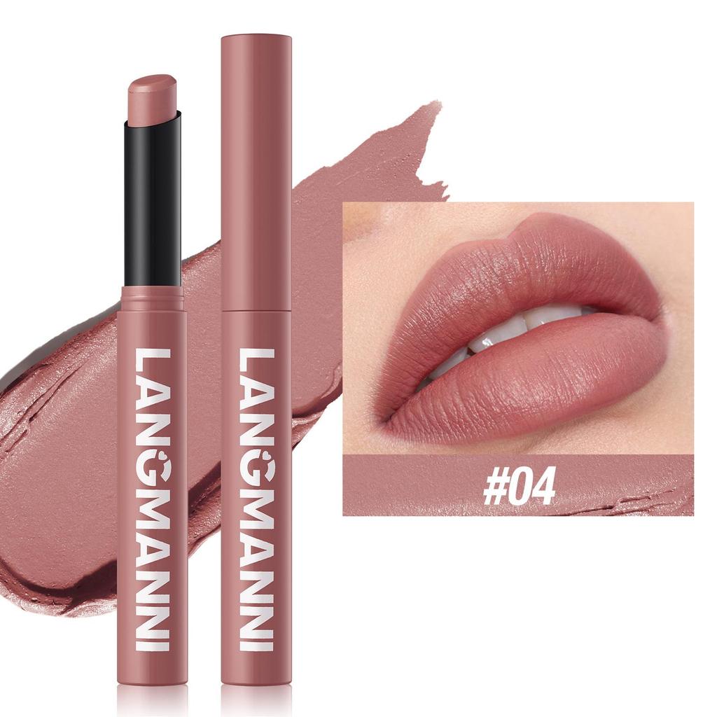 Nový rotujúci zamatový matný rúž Dlhotrvajúci vodeodolný rúž Nepriľnavý Cup Stain Tint Kozmetika Ceruzka Liner Makeup