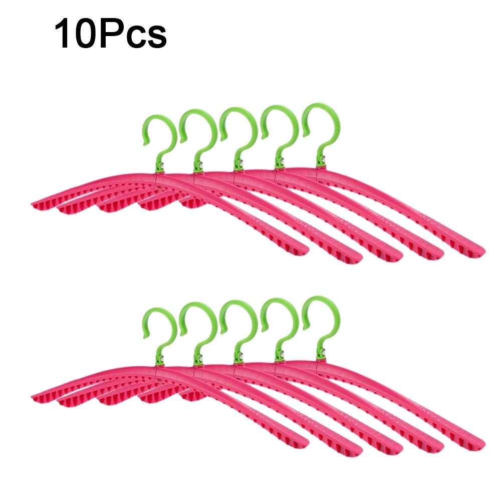 

10Pcs Rotatable Folding Clothes Hangers Dopamine Clothes Holders Durable Clothes Drying Rack Hotel розы красного