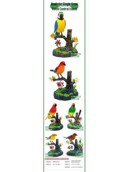 Hlasově ovládaná elektrická hračka Malý ptáček se simulací pohybu a zvuku aktivovaná indukcí