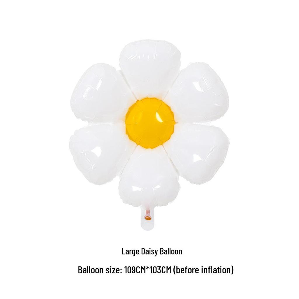 Smiley Sunflower & Daisy Balloon for Children's Party Décor