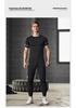 Men's Autumn Fitness Running Suit: Elastic, Tight-fitting, Breathable, Sweat-Wicking Gym Clothes.