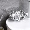 Electroplated Soap Box Cloud Fragrant Soap Box Soap Storage Box for Non Perforated Drainage Bathroom Non Slip Soap Holder and Soap Holder