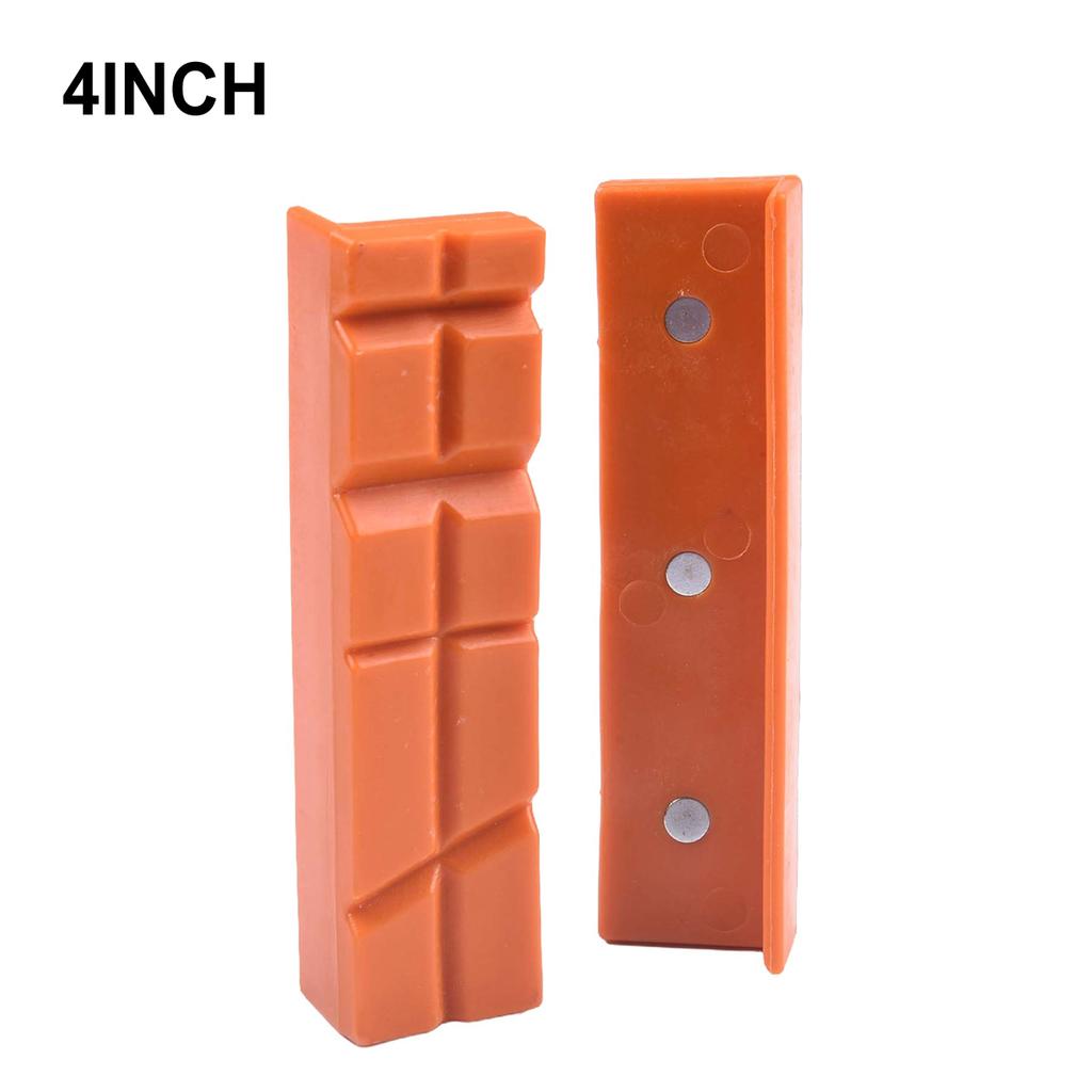 2pcs Bench Vice Jaw Pads 4/5/6 Inch Magnetic Vise Protection Strip Jaw Rubber Metal Vise Bench Machine Drill Press Accessoris