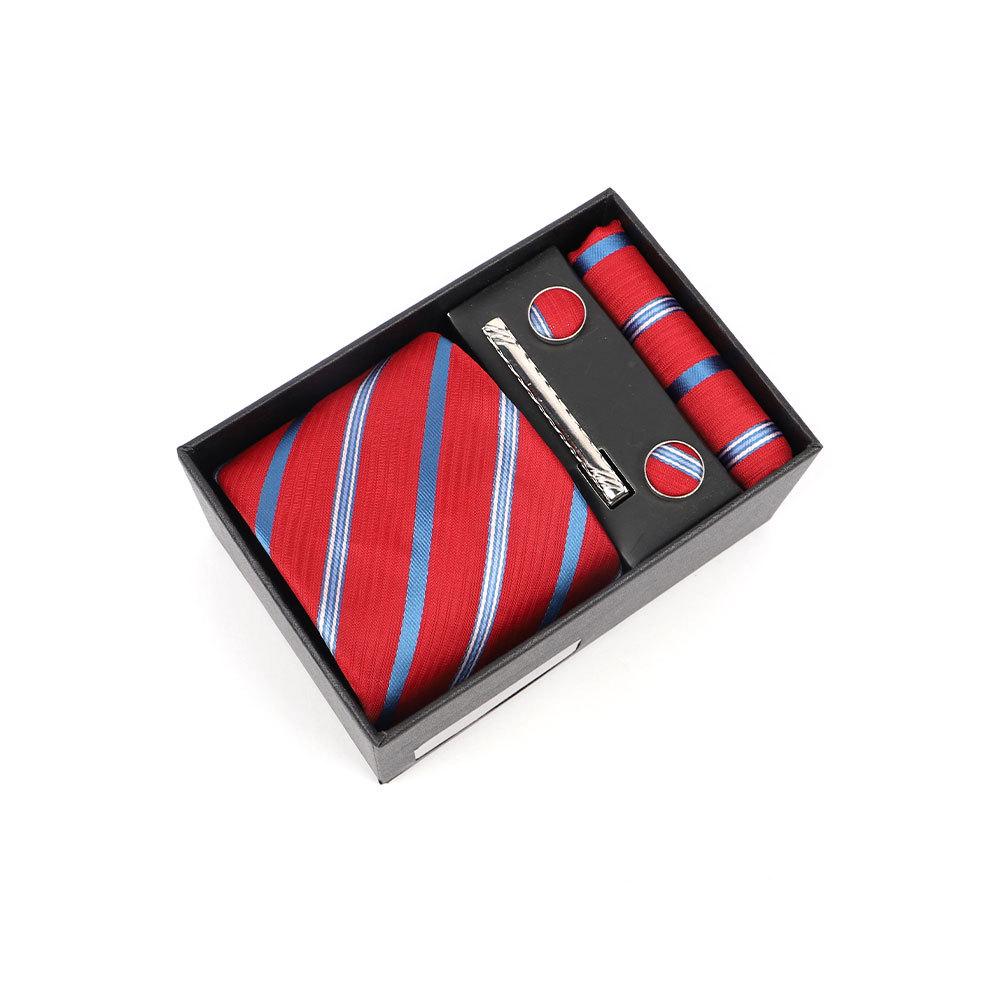 Luxury Men's Tie Gift Box with High-End Jacquard Embroidery