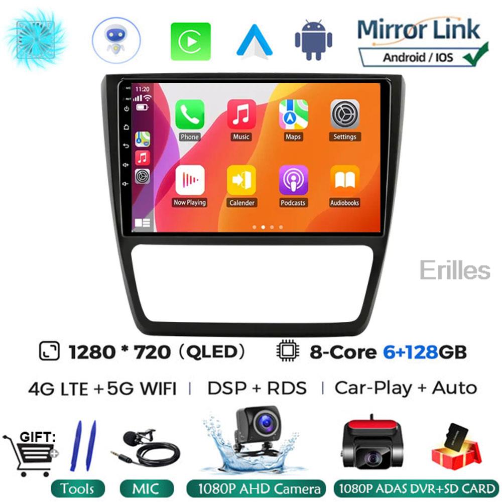 Carplay 10.1inch 2 Din Android 14 Car Radio GPS for SKODA Yeti 5L 2009 - 2014 Navigation Multimedia Player 2din AutoRadio Stereo