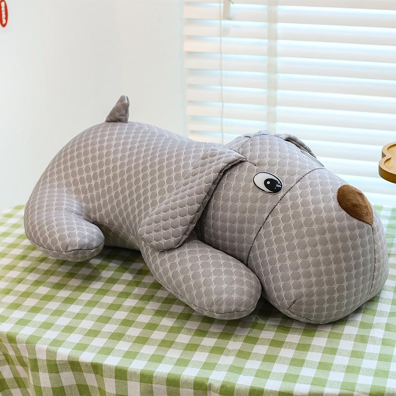 New Summer Ice Bean Fabric Girls Office Pillow Bone Sofa Cushion Lying Dog Series Dog Bone
