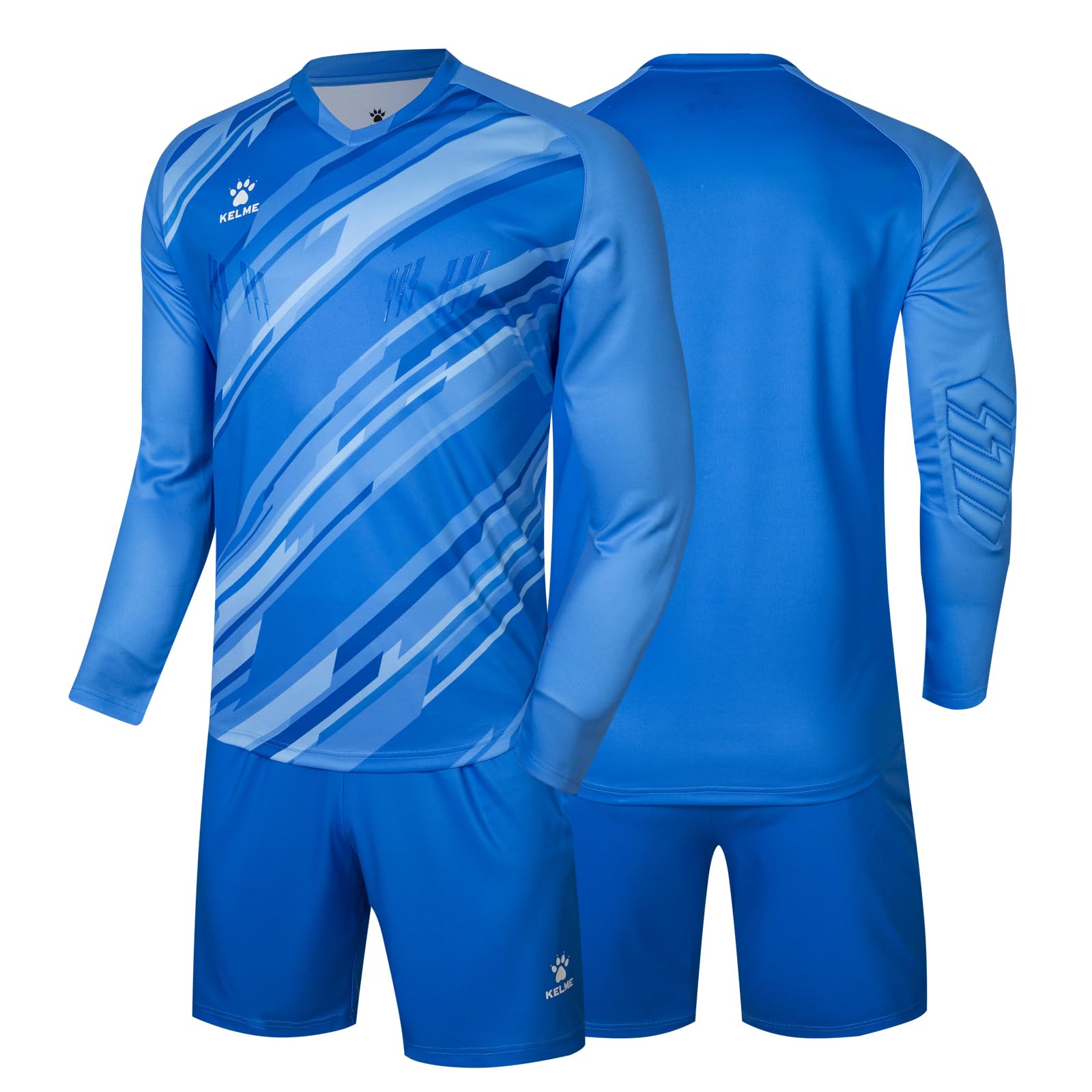 

Kelme Men s Long Sleeve Goalkeeper Set (Jacket and Pants) - Match Training Spare Set (Blue, XL)