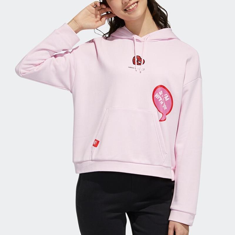 Adidas Neo Damen Sportlicher bedruckter Hoodie Damen Hoodies Rosa H55127