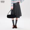 Teenie Weenie Bear Letter Asymmetrical Midi Skirt