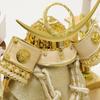 May Festival Doll, Helmet Case Display, Kai (Oar) Design, Uesugi Gold, Two-tone Green Back, 28cm (W) x 23cm (D) x 32cm (H), Uesugi Helmet WG0708