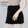 Adult Black High-Waist Dance Shorts with Hip Protection - Ballet & Chinese Dance Warm-Up Pants