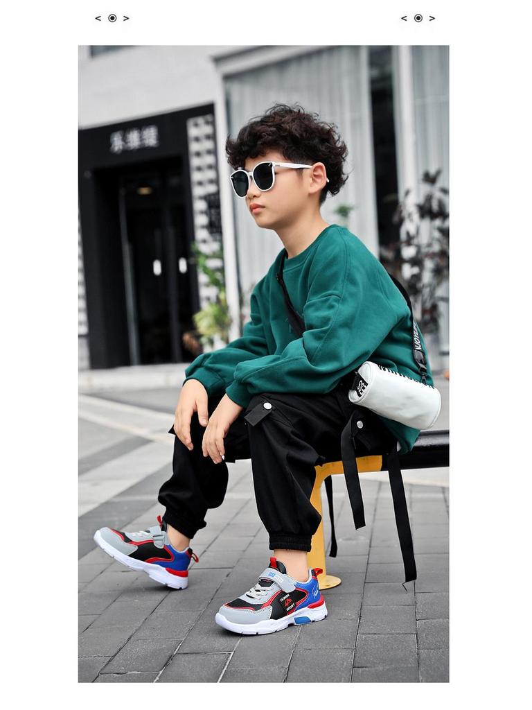 Children's Waterproof Leather Shoes - Boys' Non-Slip Sports Shoes for Spring & Autumn