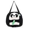 Cute red panda handbag girl heart plush doll shoulder bag large capacity student canvas bag