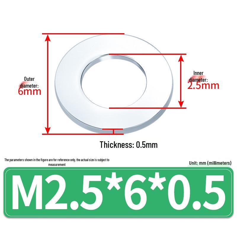 Extra Large Galvanized Metal Flat Washer (Sizes M1.6-M14)