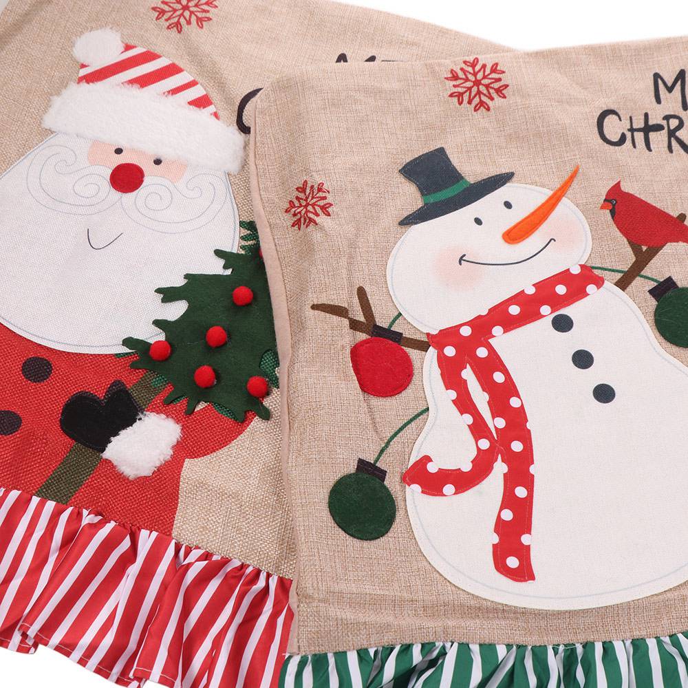 Santa Claus Christmas Chair Cover Cloth Wear for Chairs Dinner Chair Seat Cover  Restaurant