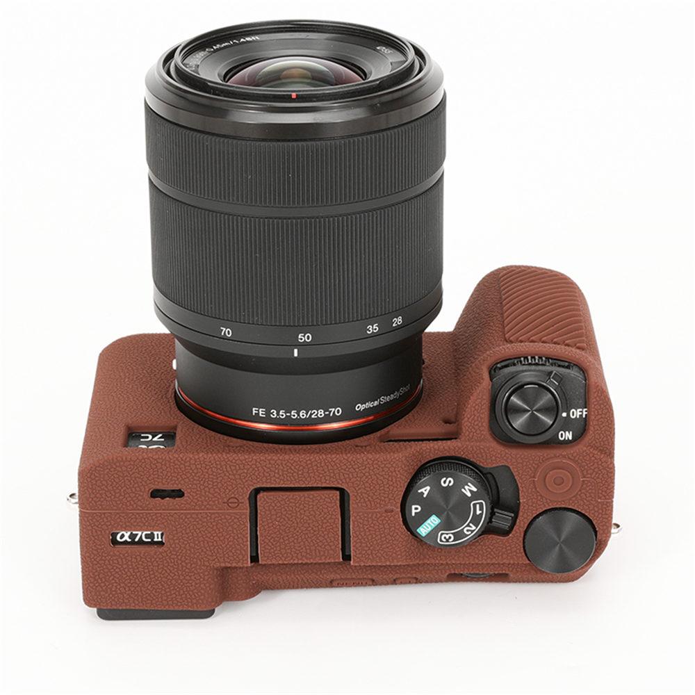 Pro Sony A7C2 Měkké Gumové Silikonové Pouzdro Pro Sony A7CII Alpha 7C II Brnění Kryt Těla Digitálního Fotoaparátu Kůže