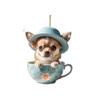 Cat Unique Acrylic Mug Car Ornament Playful Design For Stylish Decor Vehicle