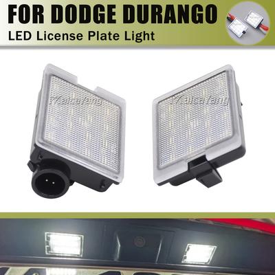 2Pcs For Dodge Durango Citadel Limited 2014 2015 2016 2017 2018    LED License Plate Light Lamp Assembly Replacement