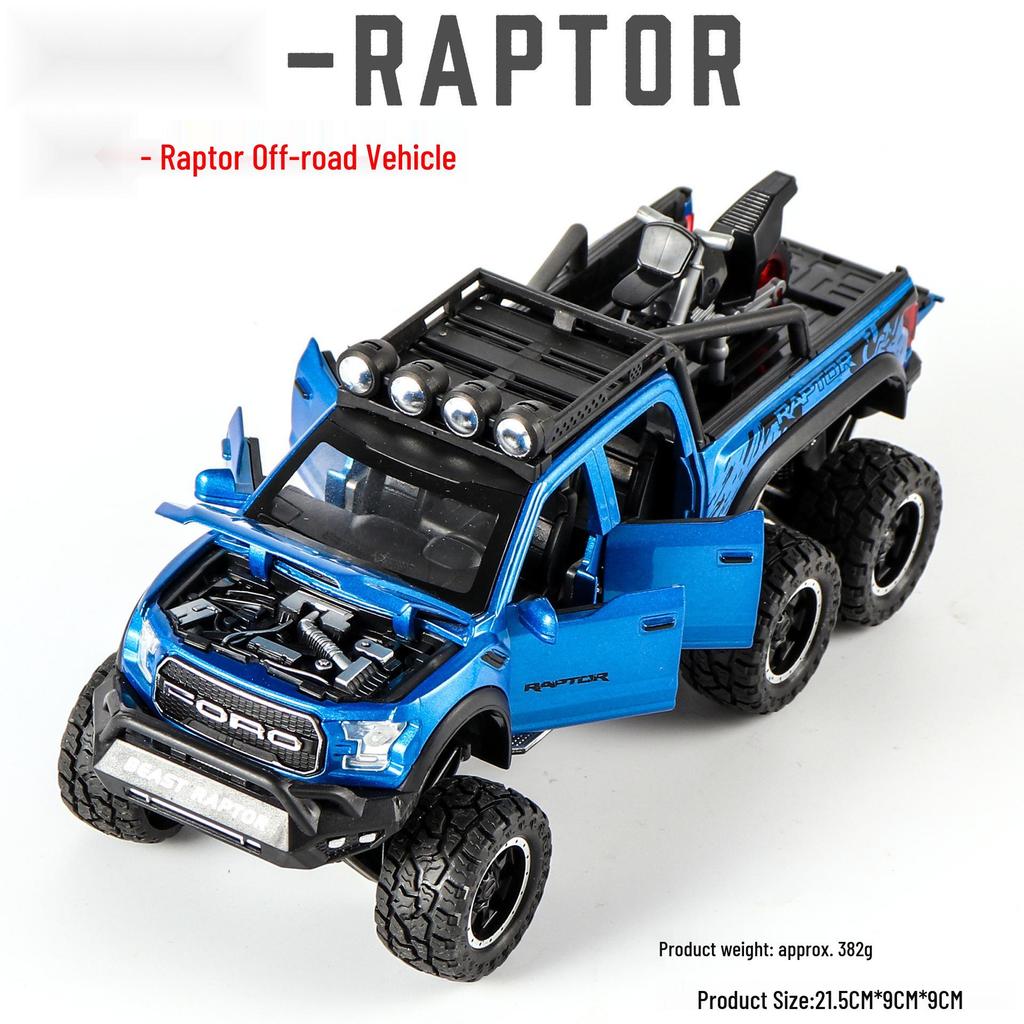 1:28 Die-cast Raptor F150 Toy Truck - Alloy Off-road Vehicle Model for Children