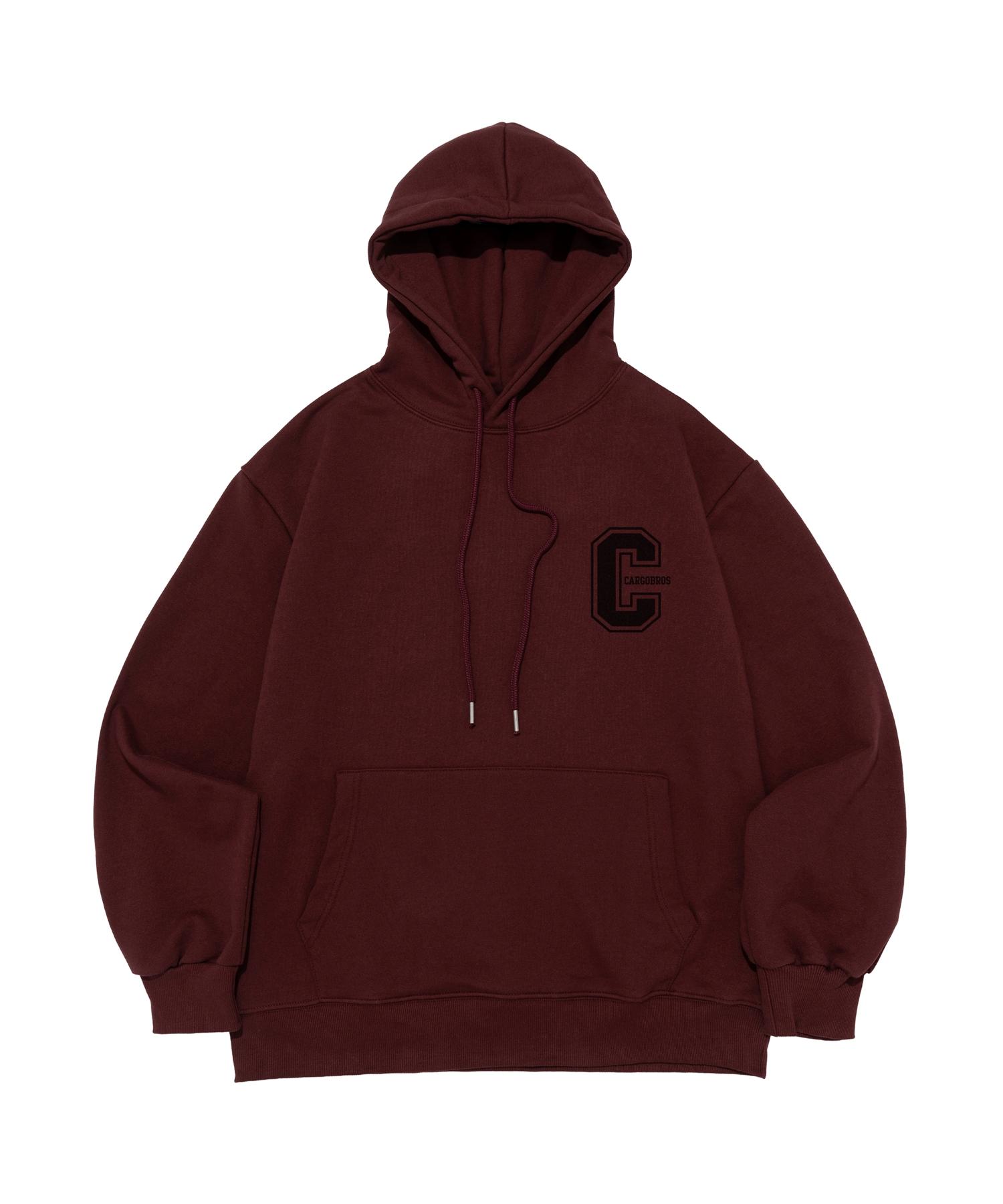 Cargo Bros For Woman C Logo Hoodie (Wine) M (Brushed)