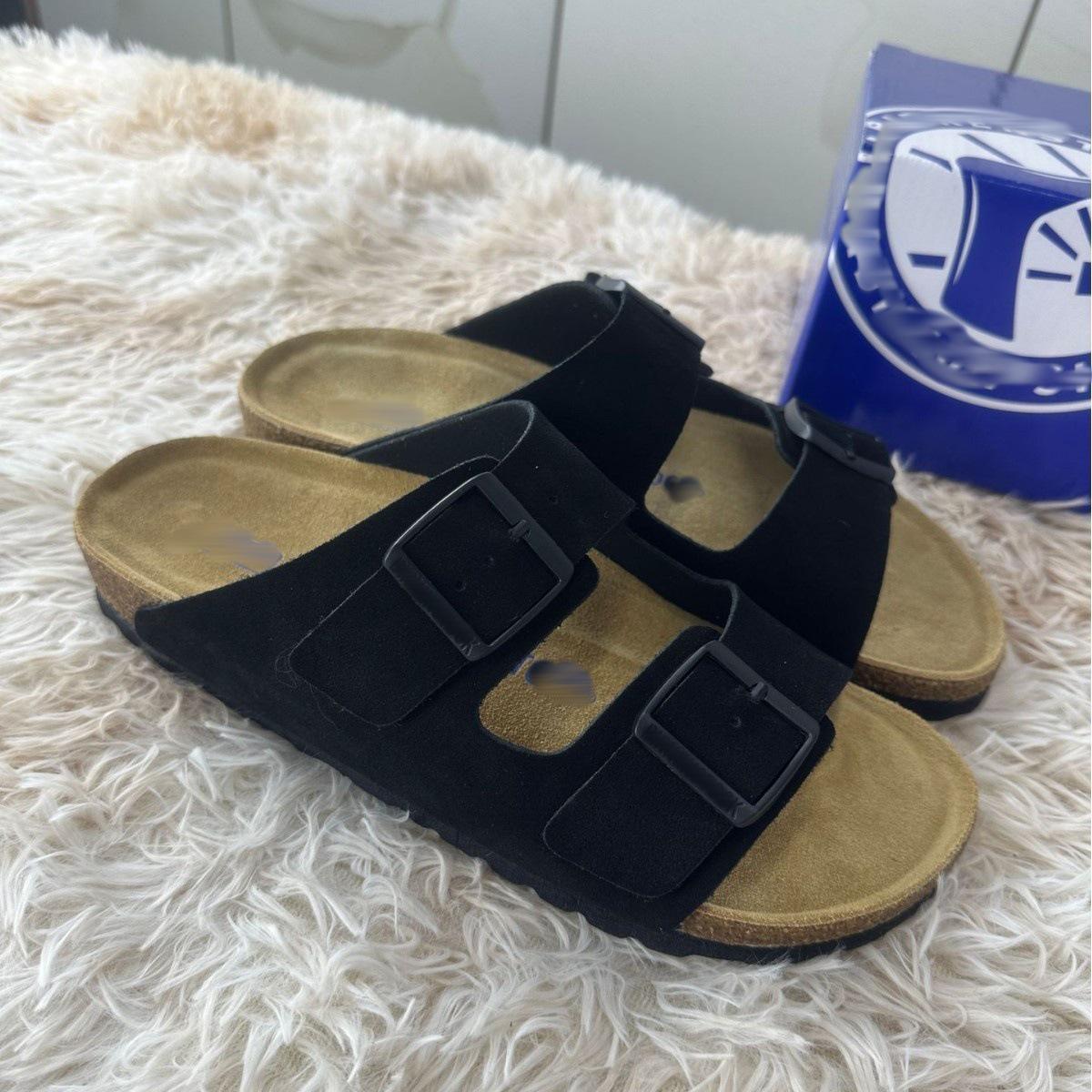 

Унисекс кожаные сандалии Birkenstock с двумя пряжками – Стильные, на толстой подошве, Увеличивающие рост, Летняя мода 39