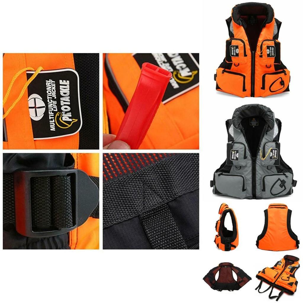 Buoyancy Adult Life Jacket With Detachable Neckline For Sailing And Kayak Safety**