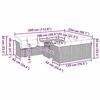 VidaXL Garden Lounge Set 11 Pcs with Grey Cushions Wicker, Outdoor Sofa Set, Corner Sofa Set 3326980