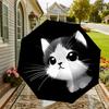 Adorable Kitten Print Umbrella   Automatic Opening & Closing, Outdoor Protection, Lightweight and Durable Travel Accessory 127