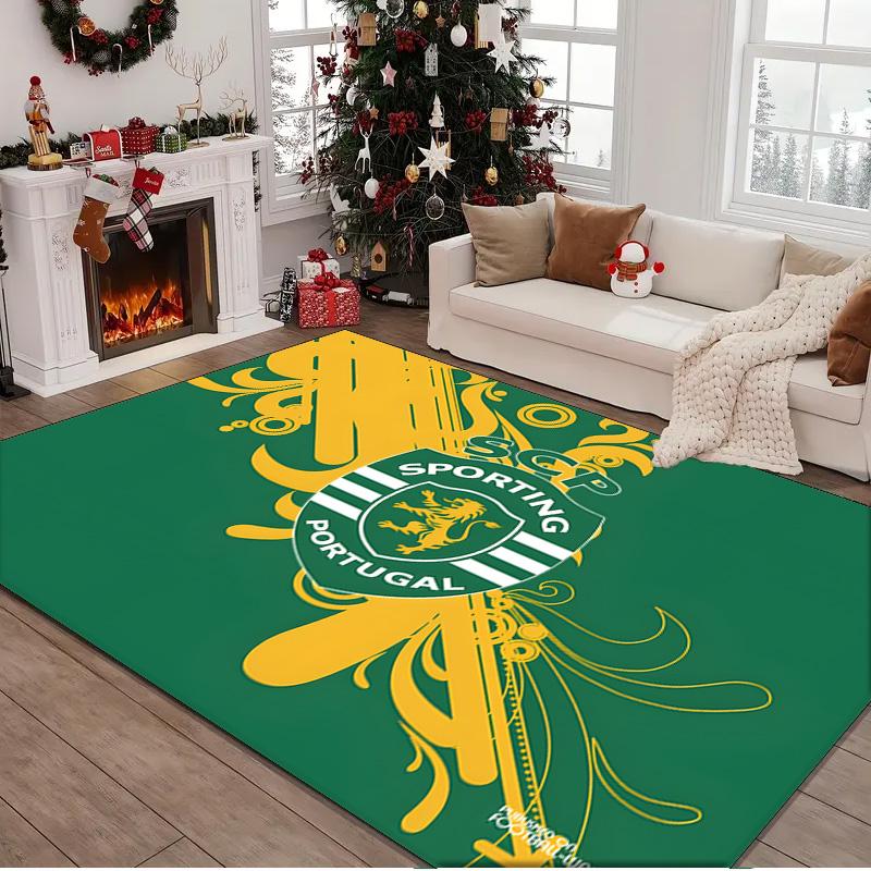 1PC rug Sporting football Crest Carpet, Chair Rug,Area Rug for Office Bedroom living rooms bedroom, Doormat decor Christmas fan gifts