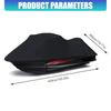 Universal PWC Cover With Elastic Hem And Adjustable Straps For Secure Fit On 120-135 Inch Personal Watercraft