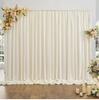 Wedding Stretch Fabric Rod Pocket Curtain for Scenic Decor