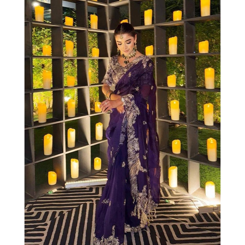 Pure Rangoli Silk with Coding 3 Mm C Pallu Embroidered Work and All Over Sarees Butta Work with Cut Work Border