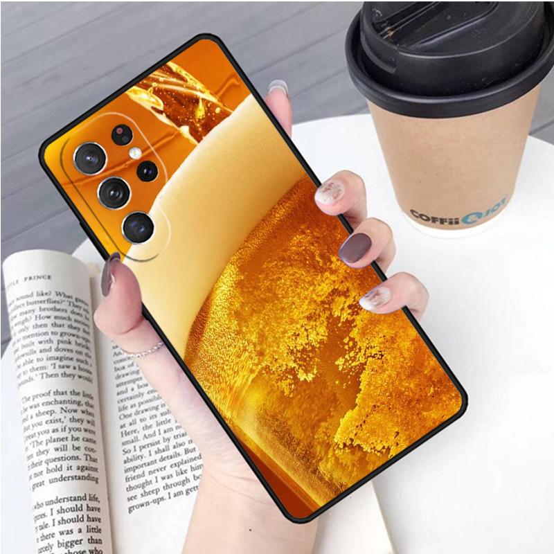 Alcohol Beers Drink Beer phone case Cover For Samsung Galaxy S24 S25 Ultra S21 S22 Ultra S10E Note 10 Plus Note 20 FE S23