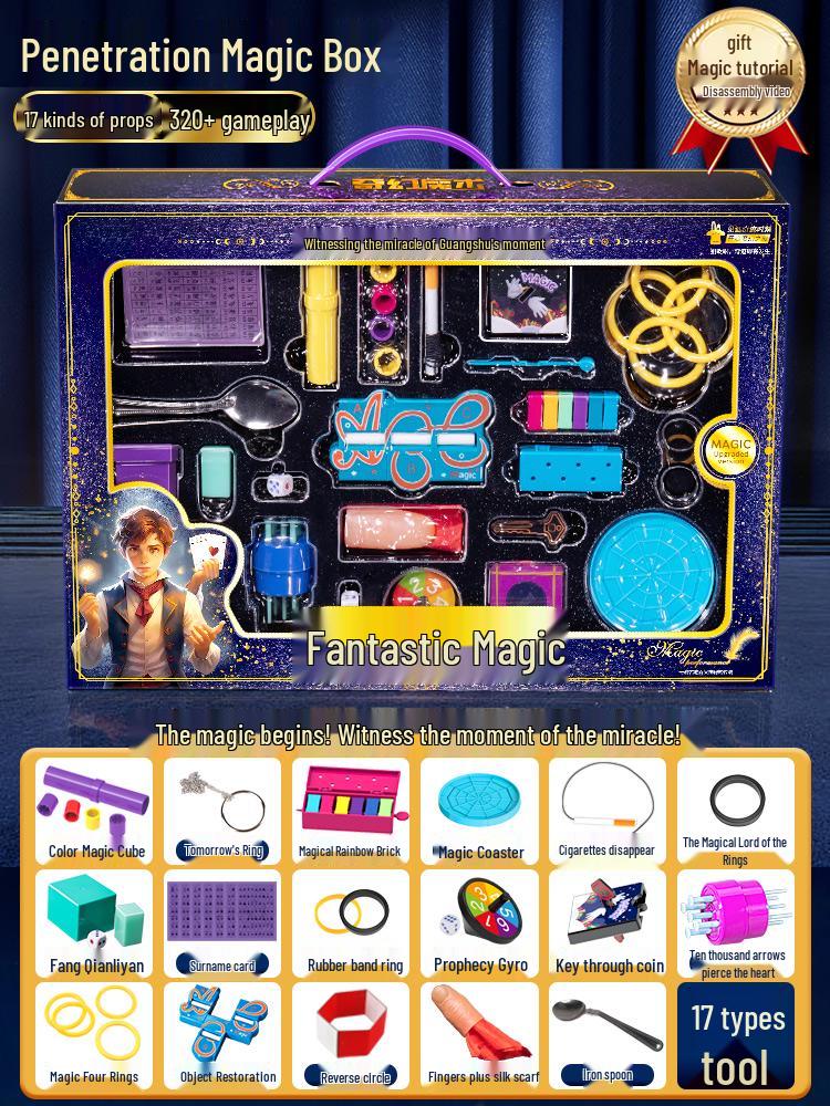 Children's Magic Tricks Gift Box Set for Boys and Girls - 2025 Children's Day