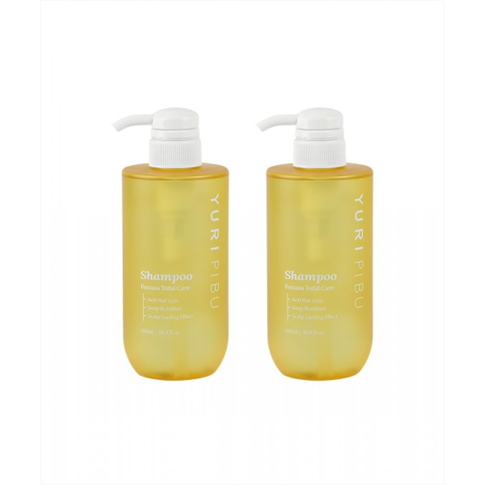 Yuripibu [2pcs] Banana Total Care Shampoo 500ml