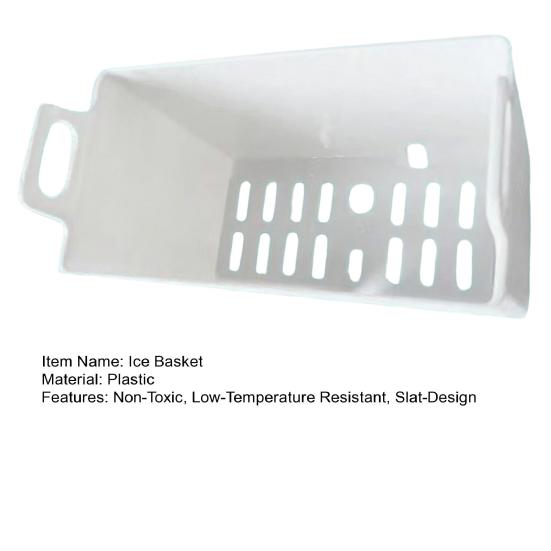 Cestello per Ghiaccio di Ricambio per Macchine del Ghiaccio Serie HZB Design a Lamelle Ventilate Vassoio Ghiaccio Mantiene il Ghiaccio Asciutto e Fresco Installazione Senza Attrezzi Plastica per Uso Alimentare