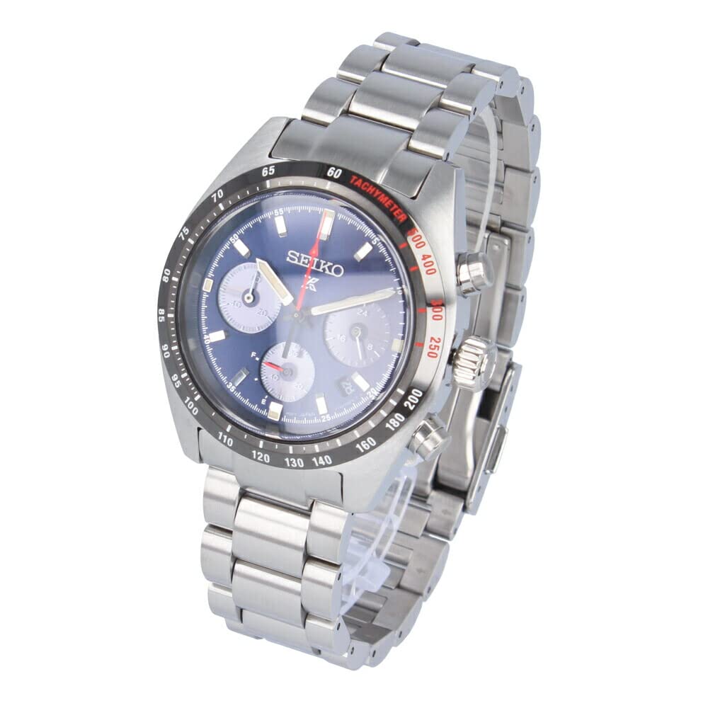 

ГОДИННИК SEIKO PROSPEX Годинник SEIKO SPEEDTIMER Водонепроникний сонячний хронограф Сріблястий темно-синій SSC815P Номер продукту в Україні SBDL087 Чоловічий [Елемент]