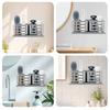 Wall Mounted Toothbrush Holder Self Adhesive Bathroom Toothbrush Toothpaste Storage Rack Aluminum Alloy Daily Necessities Holder