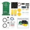 DC 5V Ultrasonic Distance Measurement and Obstacle Avoidance Car Soldering Kit for MCU Smart Cars Electronic DIY Kit No Battery