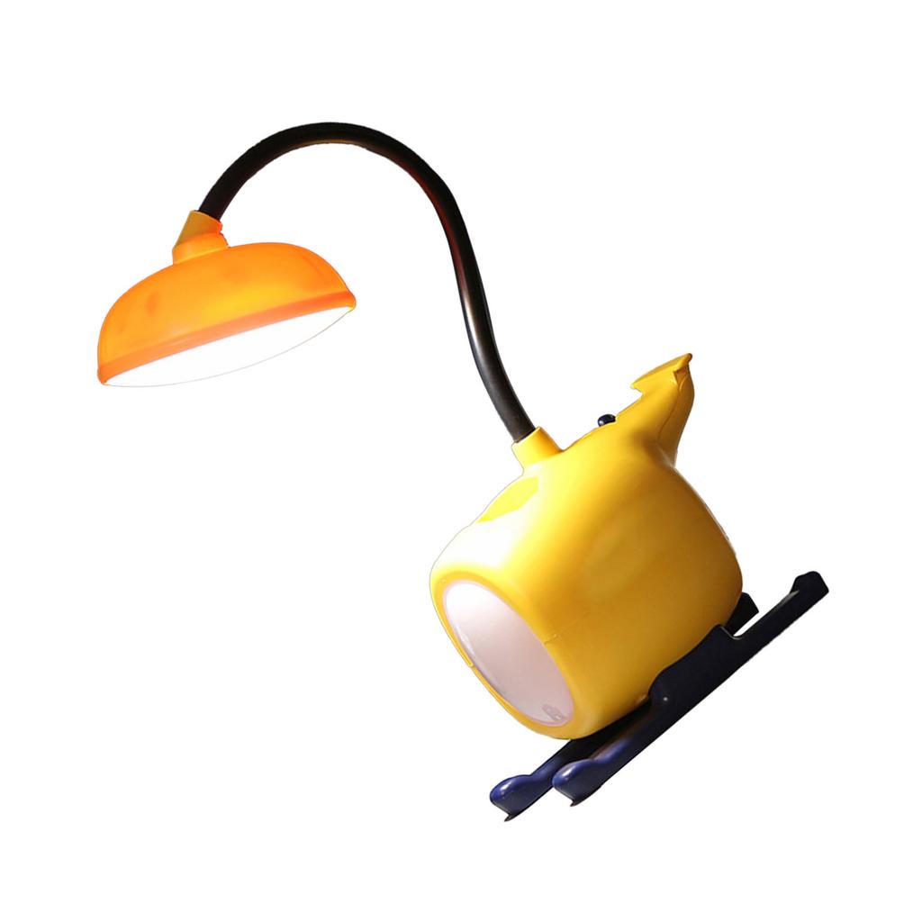 Cartoon LED Schreibtischlampe Niedliche Flugzeugform Wiederaufladbare Tischleuchte Faltbar Augenschonend Gelb