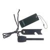 Mini Flint Waterproof Fire Starter Magnesium Flint Stone With Whistle Survival Outdoor Camping Survival Equipment