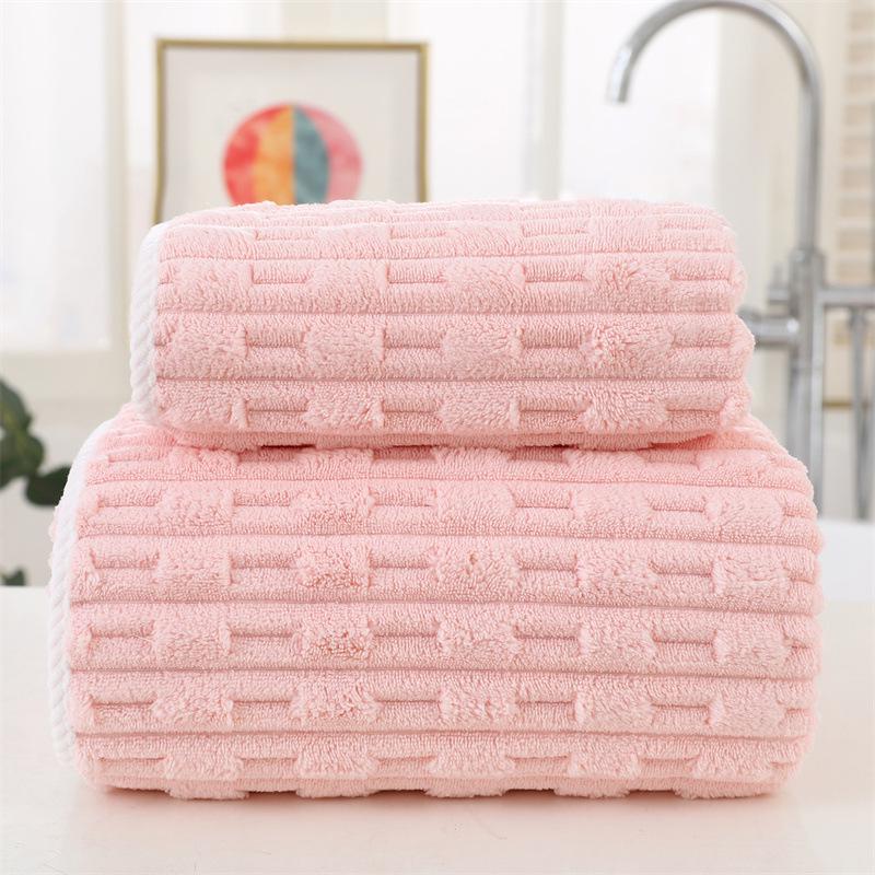 Bamboo Velvet Coral Fleece Bath Towel – Super Soft & Absorbent for Adults