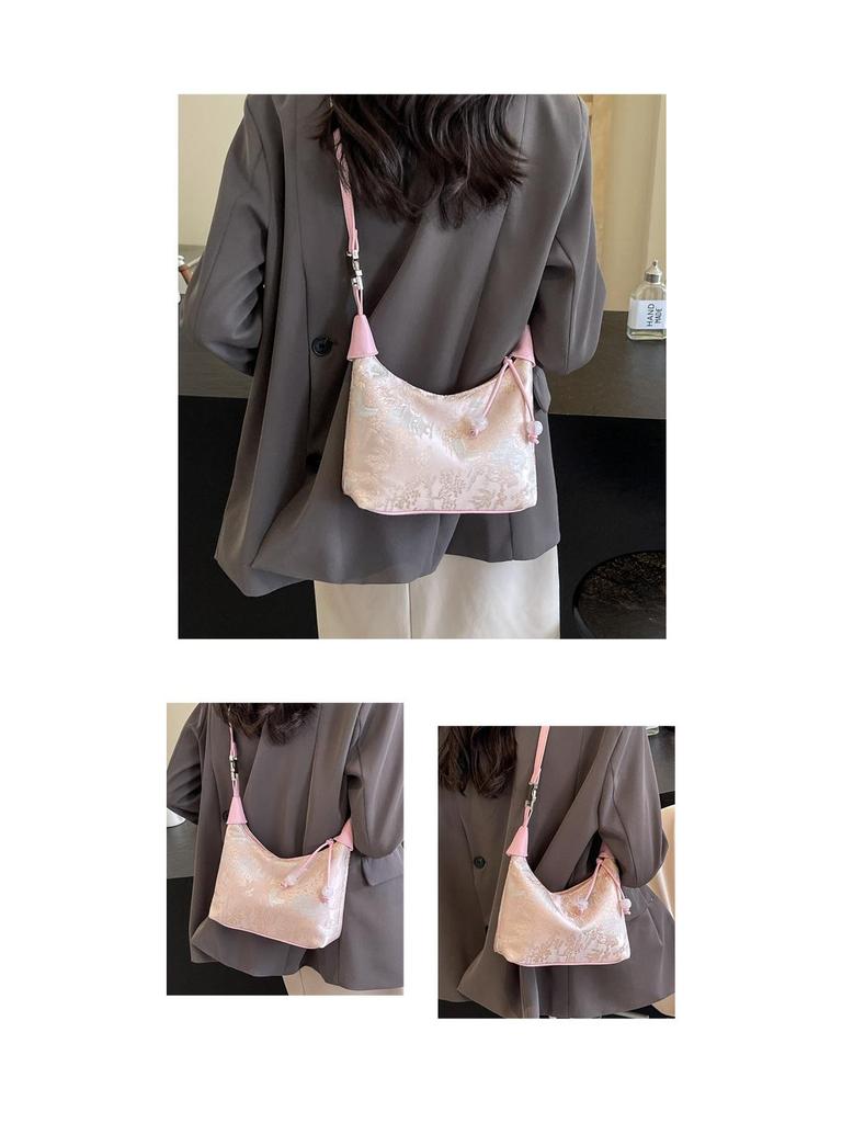 2025 Women's High-End Chinese Style Embroidered Crossbody Dumpling Bag