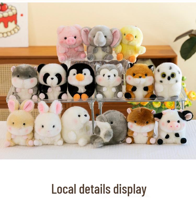 Adorable Penguin & Rabbit Plush Keychain Doll - Girls' Gift & Bag Charm