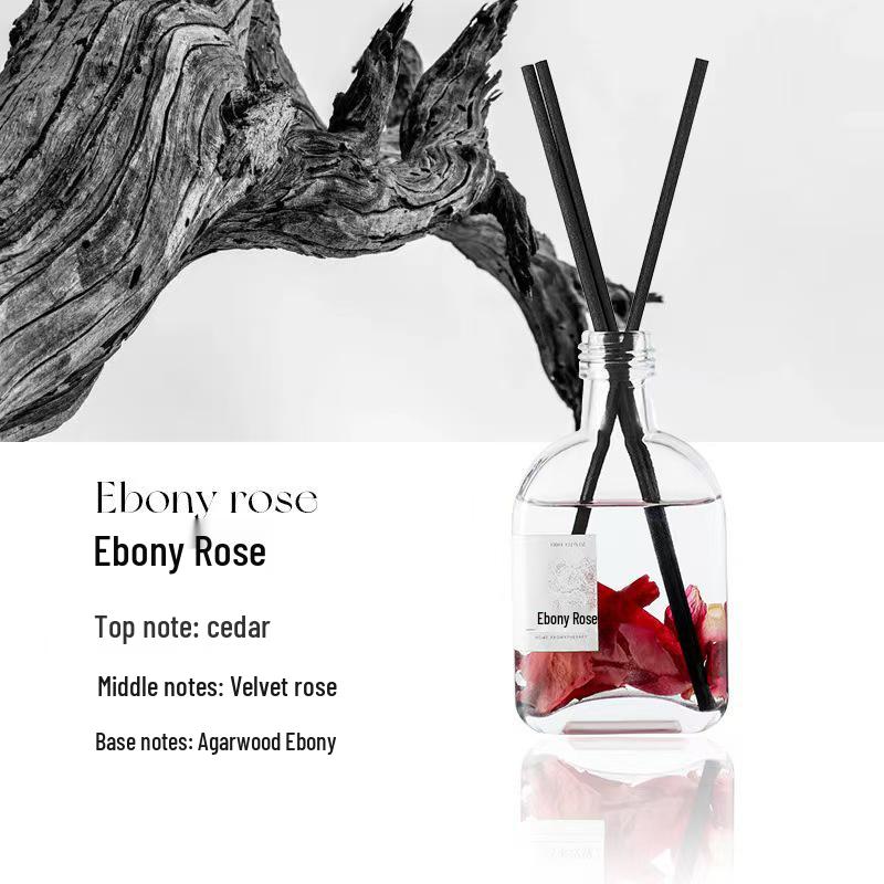 Rose Scented Rattan Diffuser - Long-lasting Aroma for Hotel, Bedroom, or Home Decor