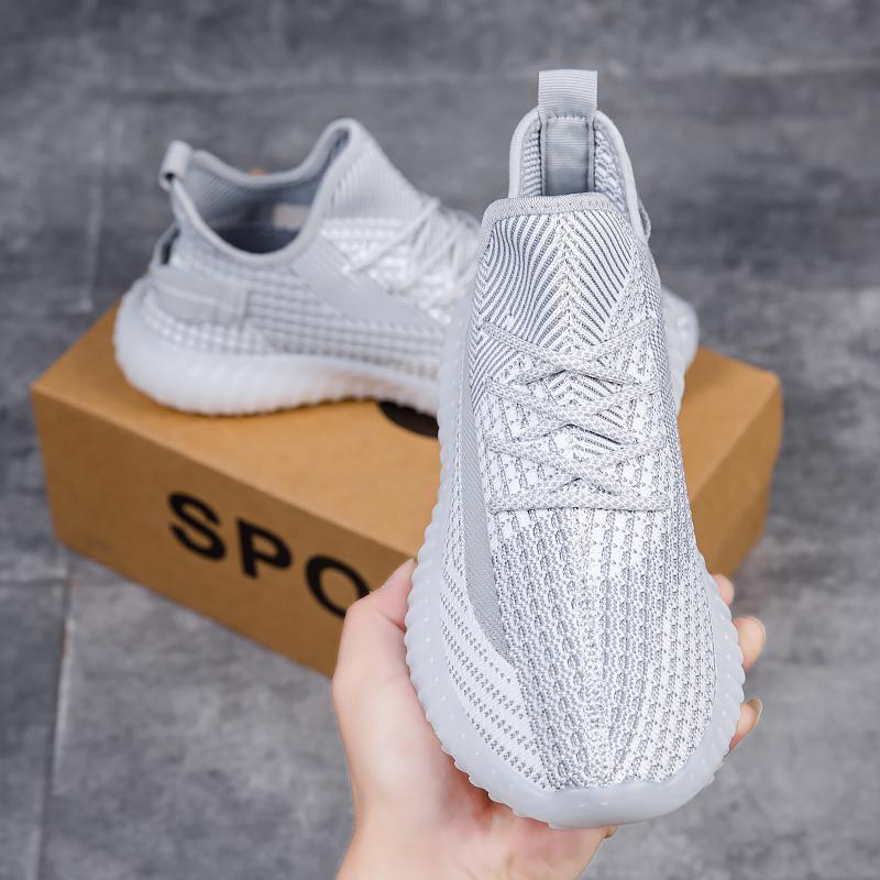 Putian autumn fly-woven thin coconut sports mesh mesh shoes casual black soft-soled travel tide shoes autumn and winter