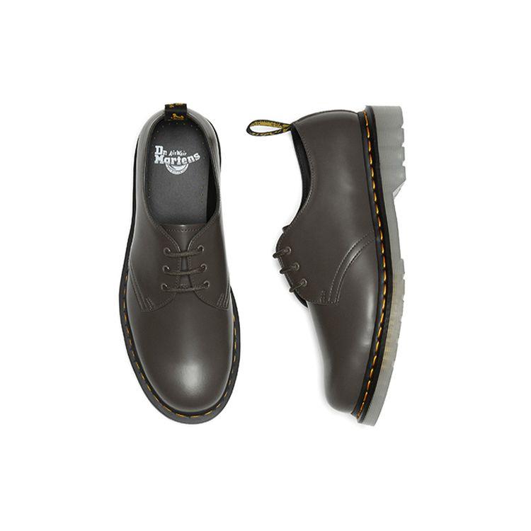 Dr. Martens 1461 Chaussures Décontractées en Cuir Chaussures pour Femmes Vert Olive 26936481