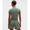 Lululemon Swiftly Tech Cropped Short Sleeve Shirt 2.0 Willow Leaf Willow Leaf