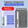 5-100Pcs Large Capacity White Waterproof Permanent Marker Pens, Refillable for Office School Writing Stationery Gifts