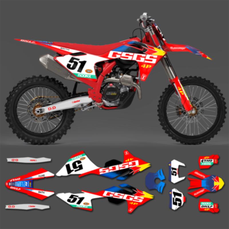 PowerZone For GASGAS 2024 2025 2026 EC MC  Motorcycle Fairing Graphics Backgrounds Decals Stickers Kits Motorcycle Decal Sticker